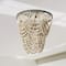 Hello Honey® 16" Tiered Draped Wood Bead & Metal Semi-Flush Light